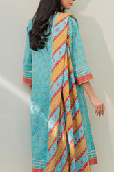 Zellbury Unstitched 2 Piece Digital Printed & Emb Lawn Vol-03 Collection'2024-WU-158